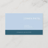 Winter River Landscape Gold Floral Elegant 名刺 (裏面)