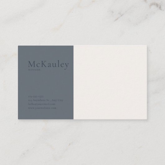 Winter Rose Floral and Snowy Mountain Landscape 名刺 (裏面)