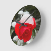 Winter Rose Wall Clock  ラウンド壁時計 (傾斜)