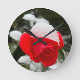 Winter Rose Wall Clock ラウンド壁時計