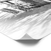 Winter Rural Scene Barn & Rake - Tennessee Photo ポスター (角)