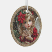 Winter’s Quiet Blessing – Angel of Comfort  ガラスオーナメント (正面右)