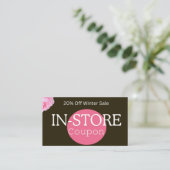 Winter Sale In-Store Coupon 割引カード (スタンド正面)