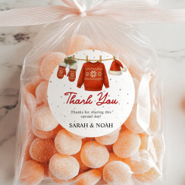 Winter Santa ラウンドシール