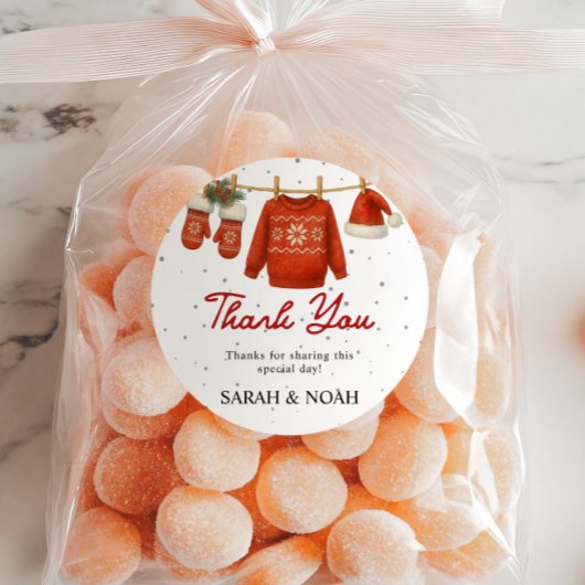 Winter Santa  ラウンドシール