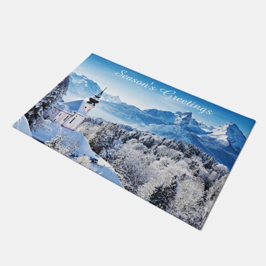 Winter scene custom  ドアマット (アングル)