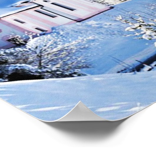 Winter scene custom  ポスター (角)