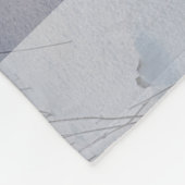 Winter scene custom Christmas Holiday  フリースブランケット (角)