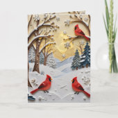 Winter Scene | Enchanted Forest & Cardinals カード (正面)
