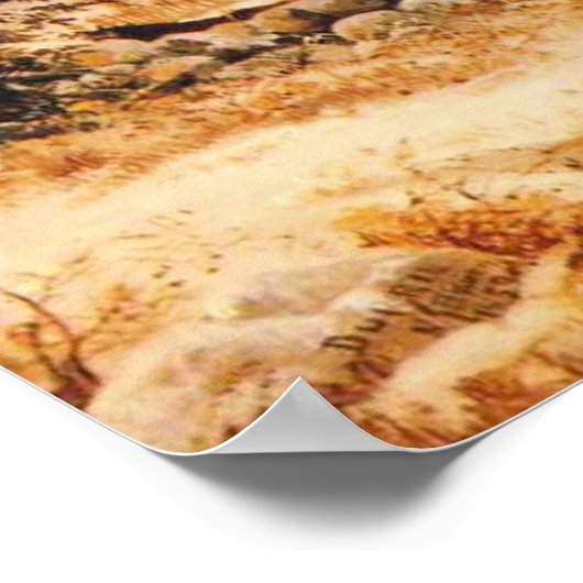 Winter Scene in New England by Durrie ポスター (角)