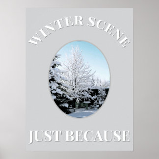 winter scene Poster ポスター