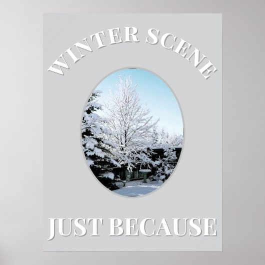 winter scene Poster ポスター (正面)