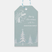 Winter Scene Snowy Forest Christmas  ギフトタグ (正面)