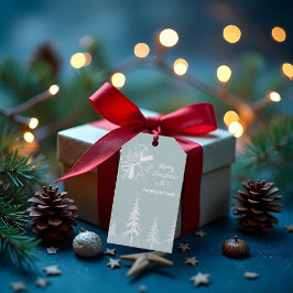 Winter Scene Snowy Forest Christmas  ギフトタグ