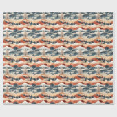 Winter Scene Trees Mountains Snow ラッピングペーパー (フラット)