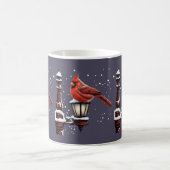 Winter Scene With Cardinal Bird Holiday Christmas コーヒーマグカップ (中央)