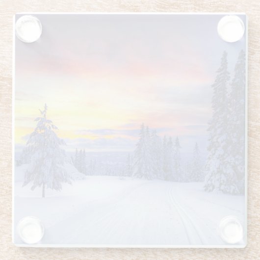 Winter scenery  ガラスコースター (裏面)