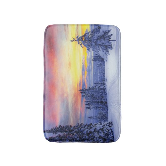 Winter scenery  バスマット (正面縦)