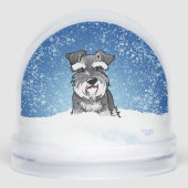 Winter Schnauzer Christmas Art (正面)