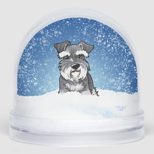 Winter Schnauzer Christmas Art (正面)