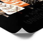 Winter Season Simple Ne Trees  ポスター (角)