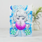 Winter Season Sorceress Watercolor 招待状 (スタンド正面)