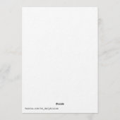 Winter Season Sorceress Watercolor 招待状 (裏面)