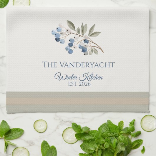 Winter Seasonal キッチンタオル (折り畳み)