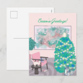 Winter Seasons Greetings シーズンポストカード (正面/裏面)