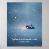 Winter Serenity Art Print – “Soft Light in Quiet S ポスター (正面)