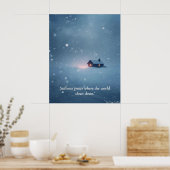Winter Serenity Art Print – “Soft Light in Quiet S ポスター (キッチン)