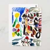 Winter set  ポストカード (正面/裏面)