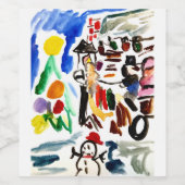 Winter set  ワインラベル (シングルラベル)