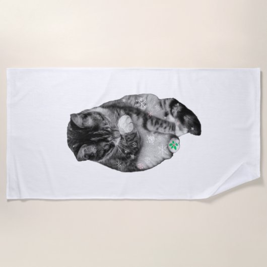 Winter Shimmer Towel ビーチタオル (正面)