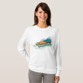 Winter Sled Fun Snow Sledge Tシャツ (正面フル)