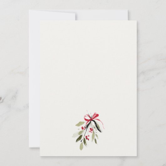 Winter Sleigh Its Cold Outside Neutral Baby Shower 招待状 (裏面)