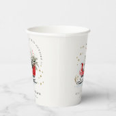 Winter Sleigh Its Cold Outside Neutral Baby Shower 紙コップ (右)