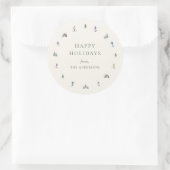 WINTER SLOPES Holiday ラウンドシール (バッグ)