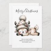 Winter Slumber of a Little Fawn シーズンカード (正面/裏面)