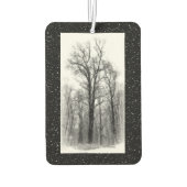 Winter Snow and Poplar Trees Air Freshener カーエアーフレッシュナー (裏面)