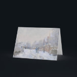 Winter Snow at Argeteuil シーズンカード<br><div class="desc">ヴィンテージ雪の村のシーン。</div>