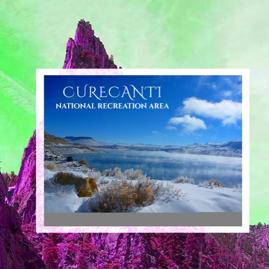 Winter Snow at Blue Mesa Resrvoir, Curecanti NRA ポストカード