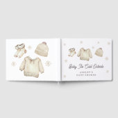 Winter Snow Baby It's Cold Outside Baby Shower ゲストブック (全面)
