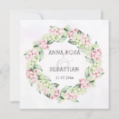 *~* Winter Snow Berry AR12 Boho QR RSVP 結婚's 招待状 (正面)