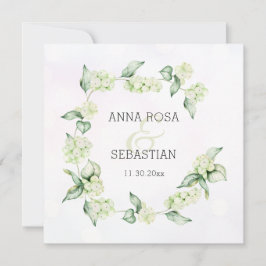 *~* Winter Snow Berry AR12 Boho RSVP QR 結婚's 招待状