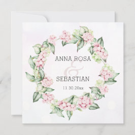 *~* Winter Snow Berry AR12 QR RSVP Boho 結婚's 招待状