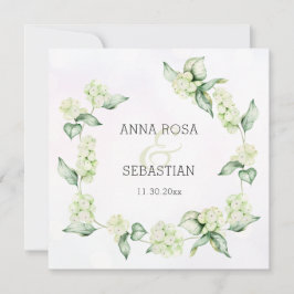 *~* Winter Snow Berry Boho RSVP QR AR12 結婚's 招待状