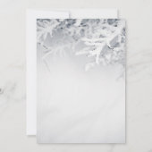 Winter Snow Branches Save The Date セーブザデート (裏面)
