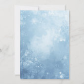 Winter Snow Christmas Party Invitation 招待状 (裏面)