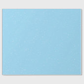 Winter Snow Flakes on Blue ラッピングペーパー (フラット)